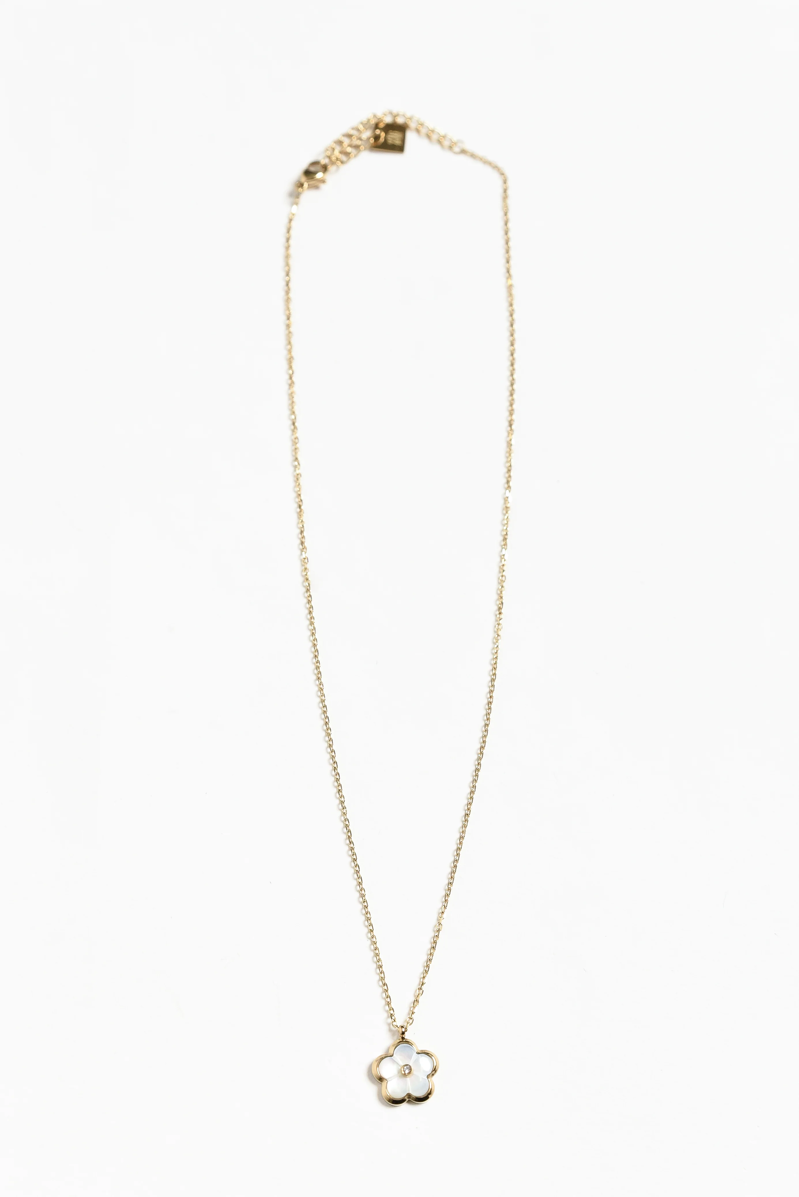 Flores Gold Plated Flower Necklace