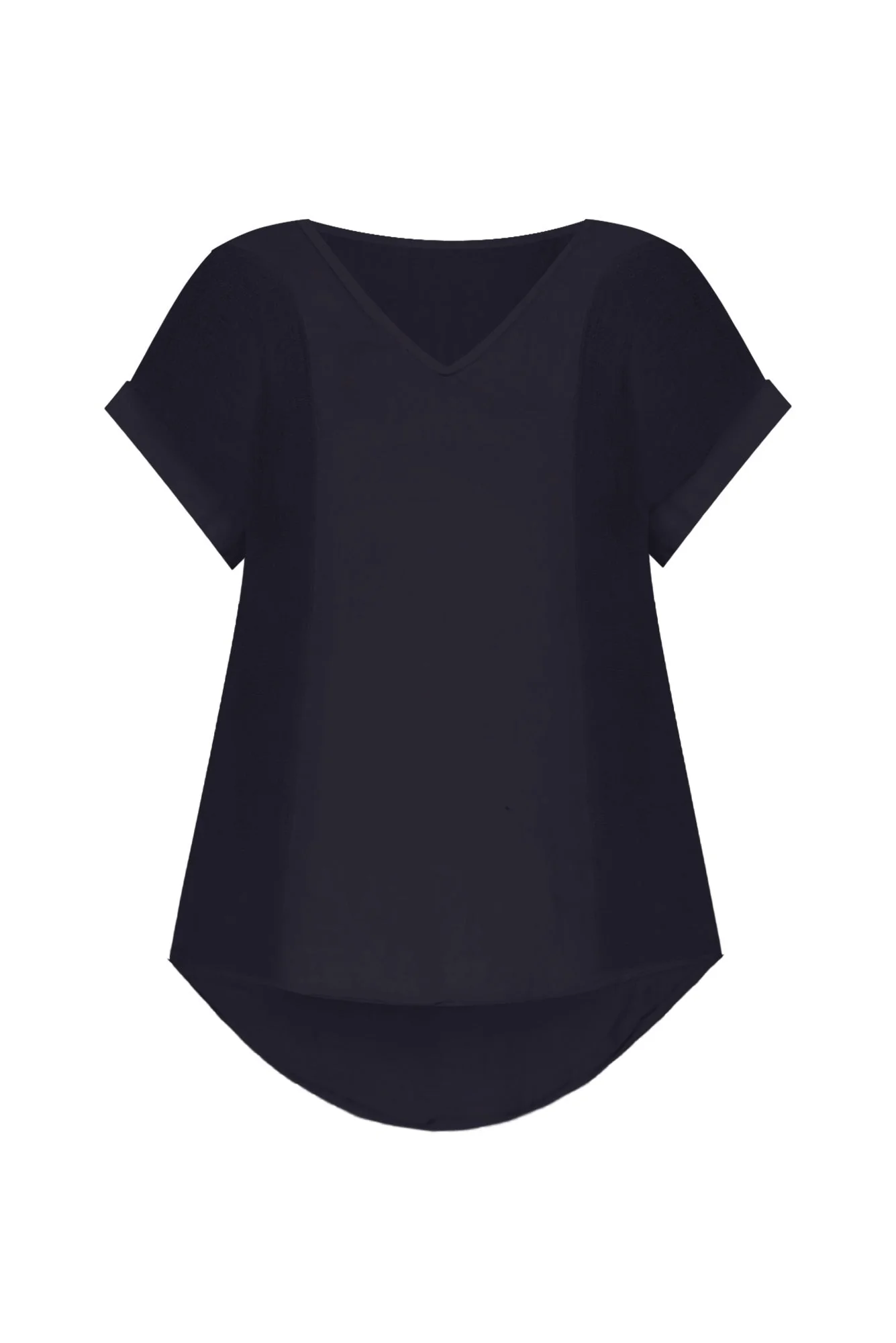 Dorian Navy Linen Cotton Top