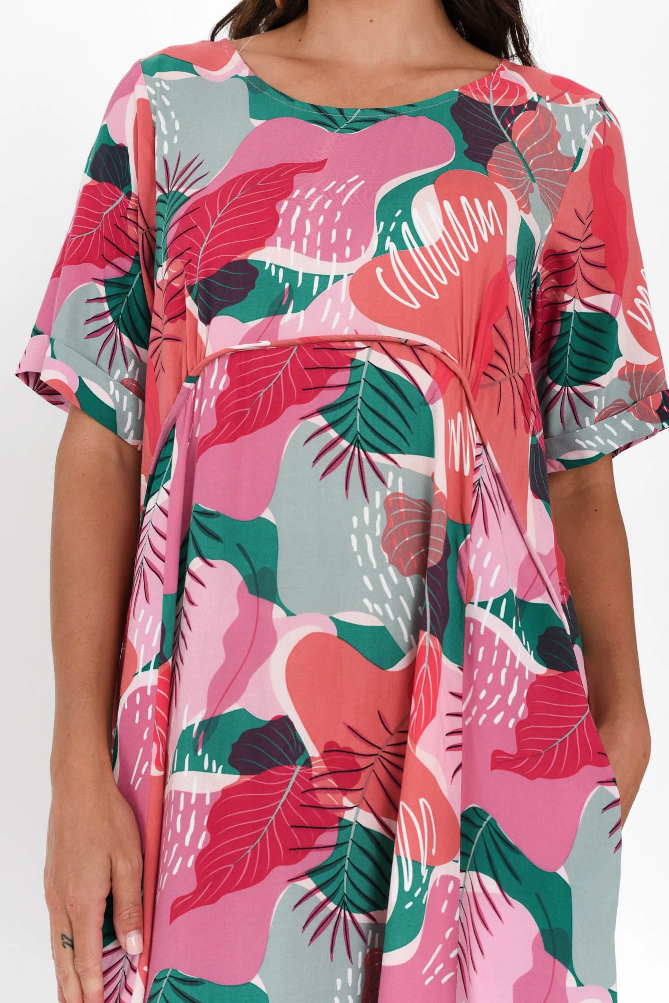 Solaris Pink Garden Crescent Dress