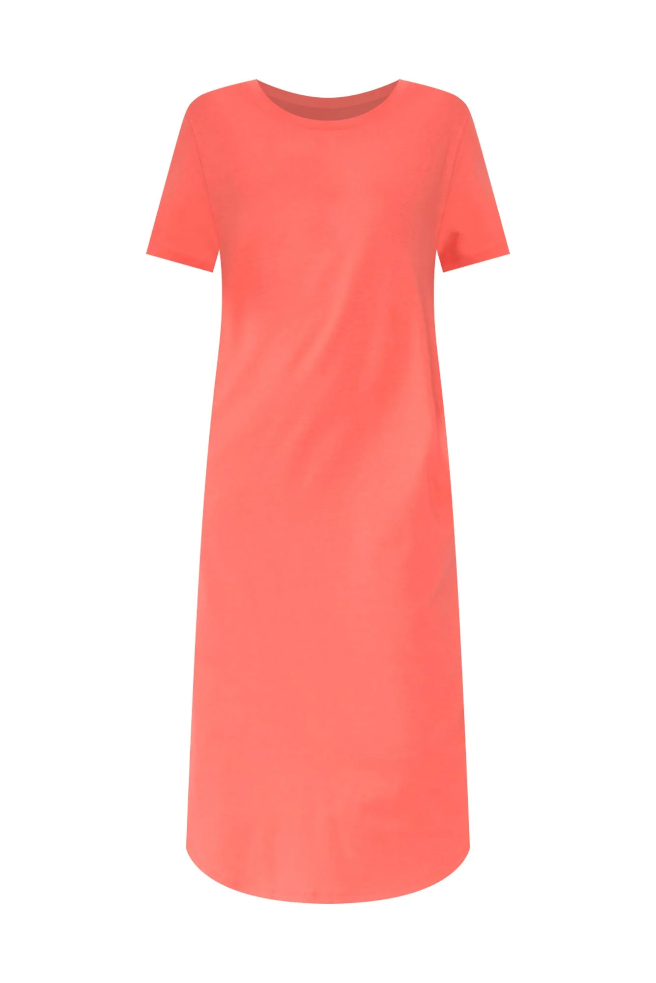 Ottawa Coral Cotton Tee Dress