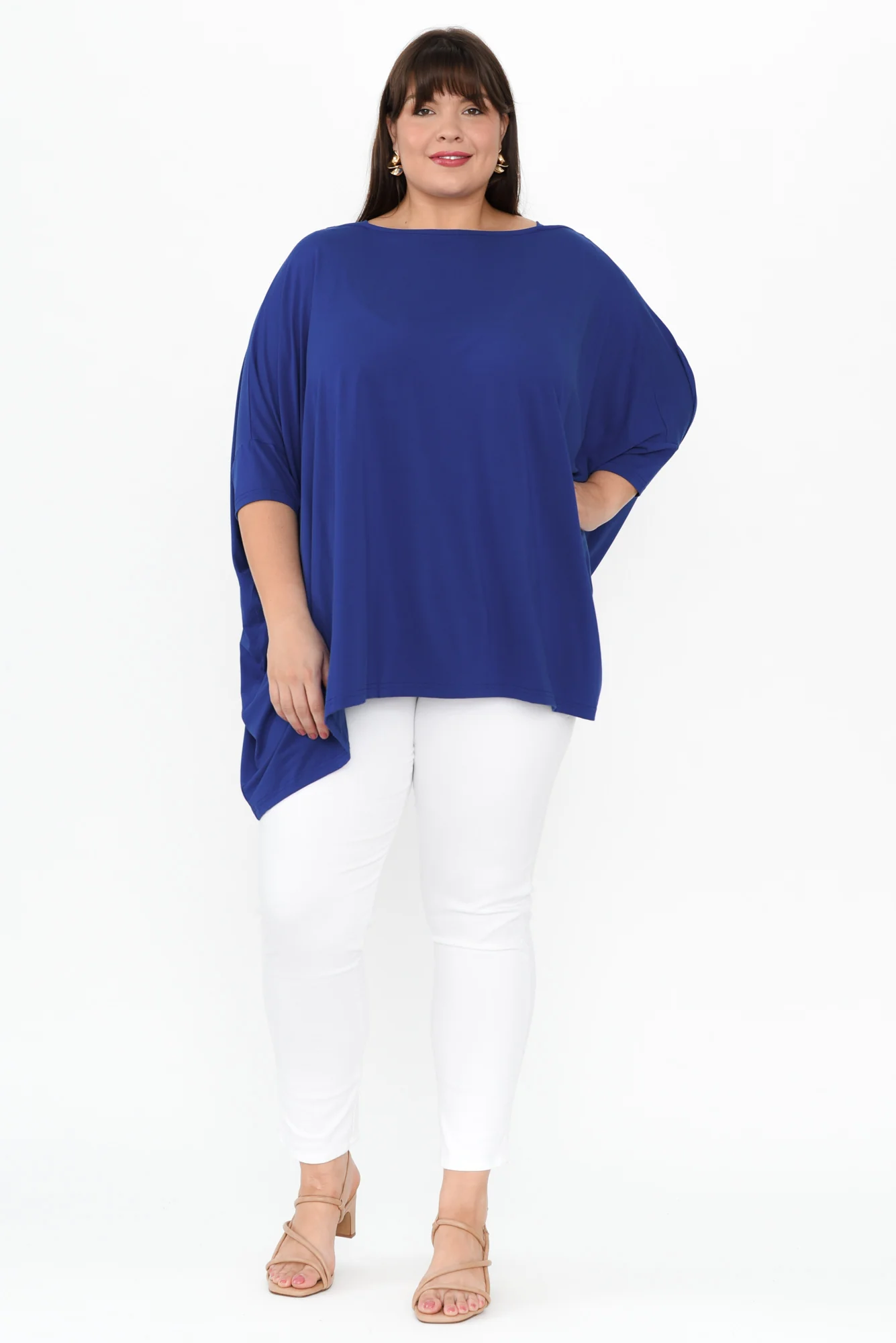 Kelsier Blue Bamboo Batwing Top