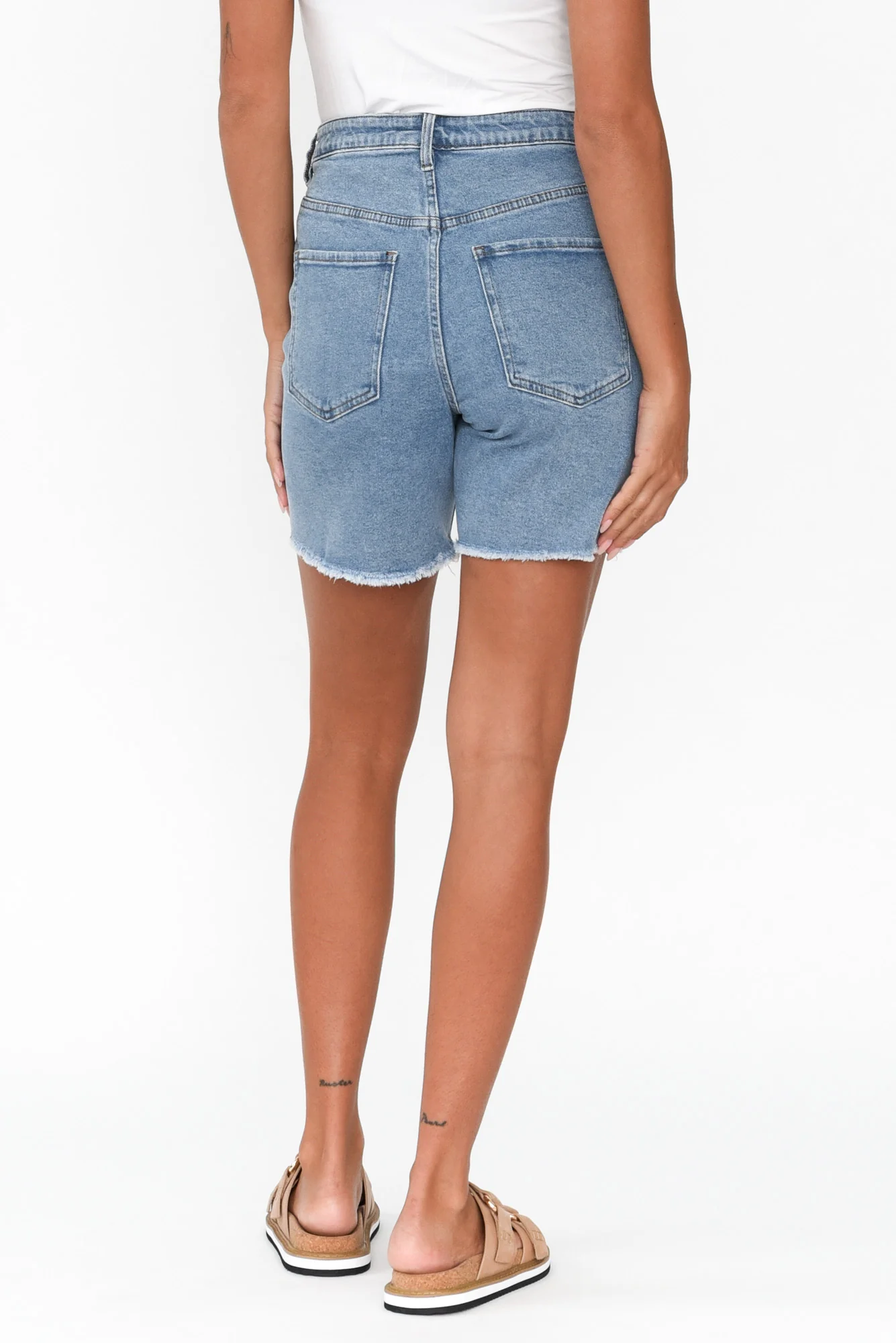 Millie Light Blue Denim Shorts