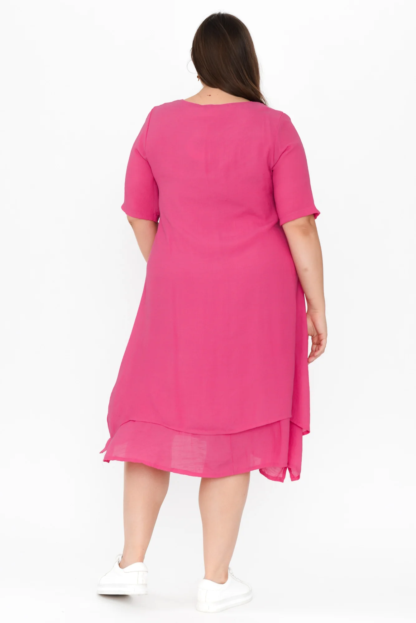 Nala Hot Pink Layers Dress