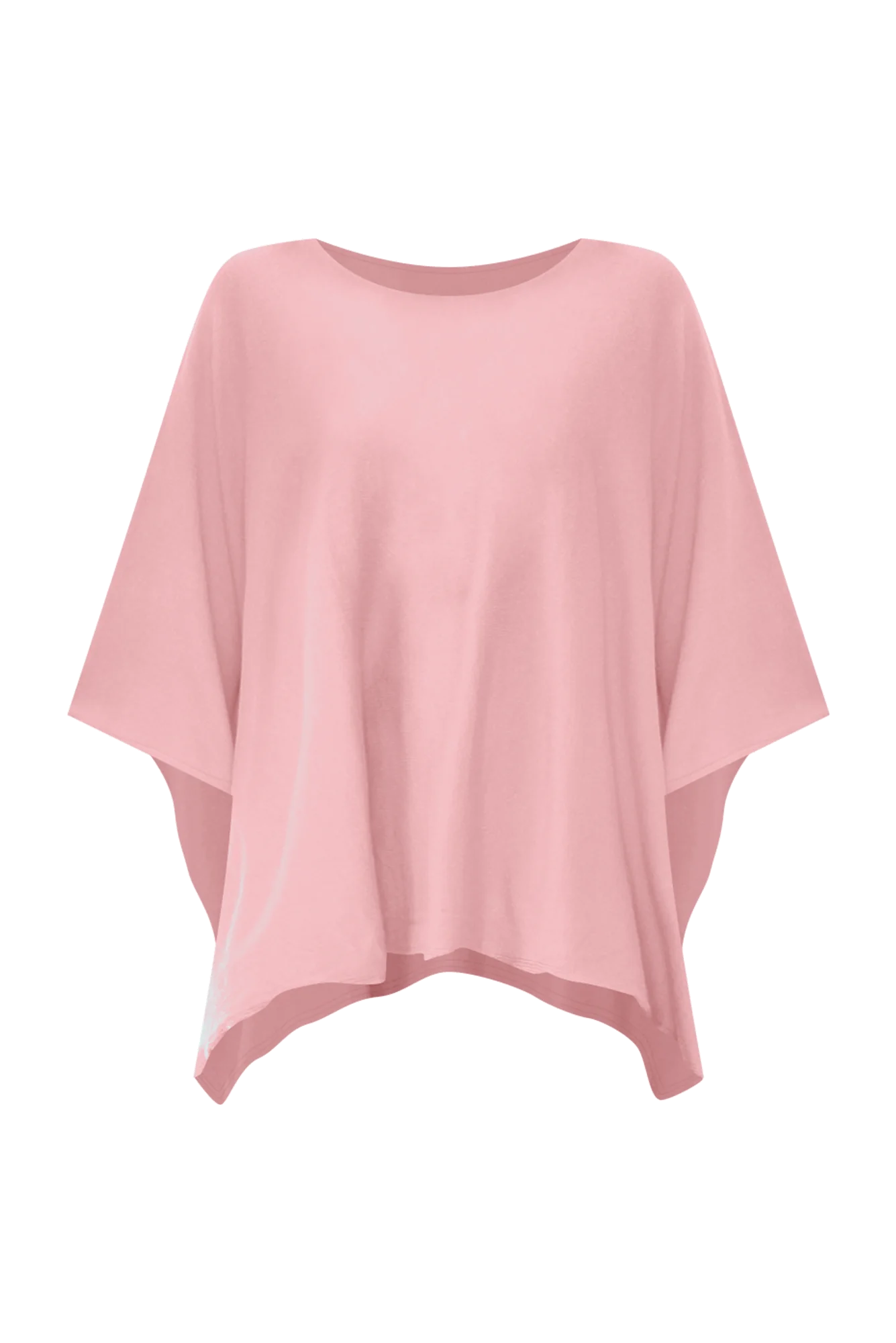 Timothy Pink Cotton Stretch Poncho