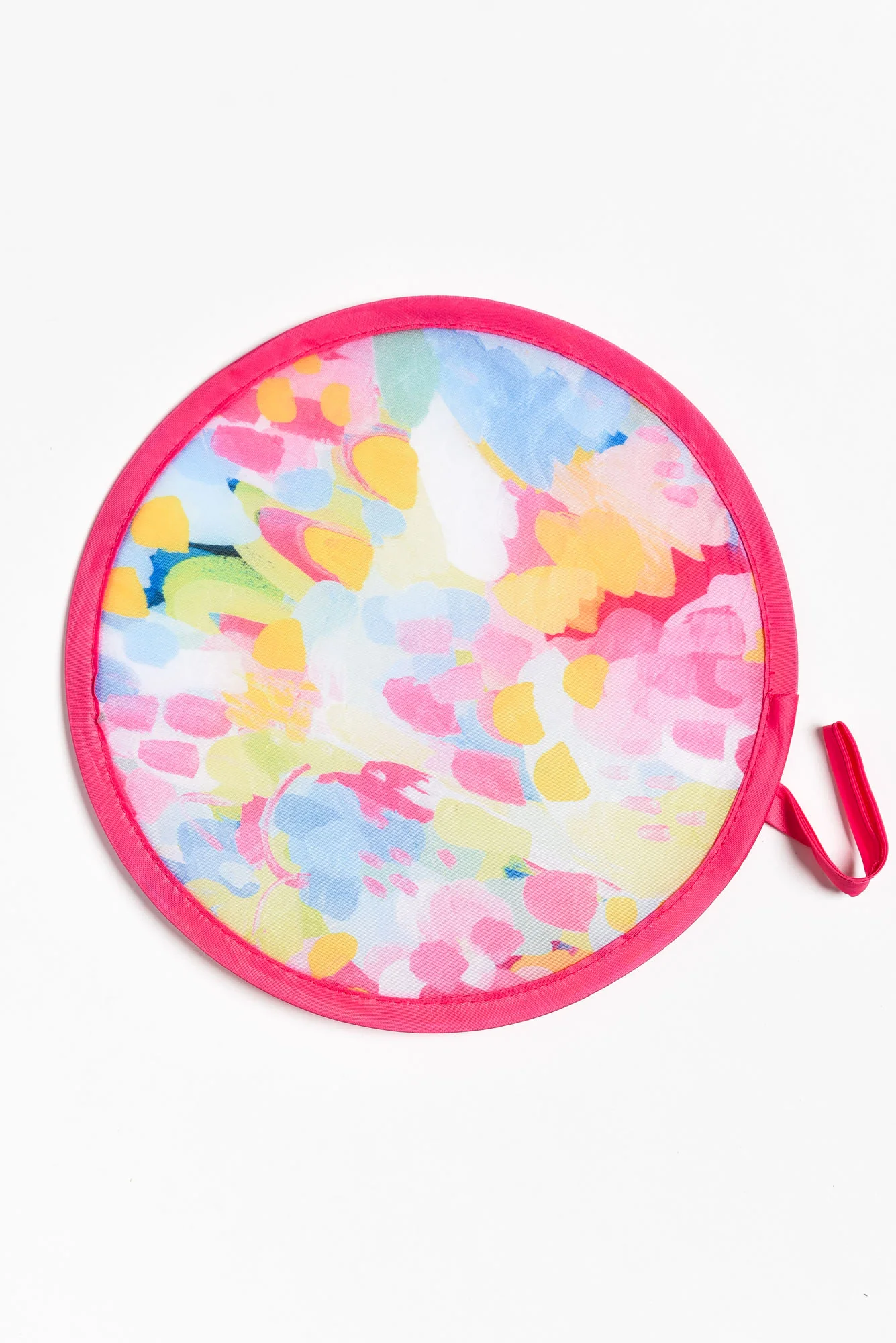 Remi Pink Abstract Twist Fan