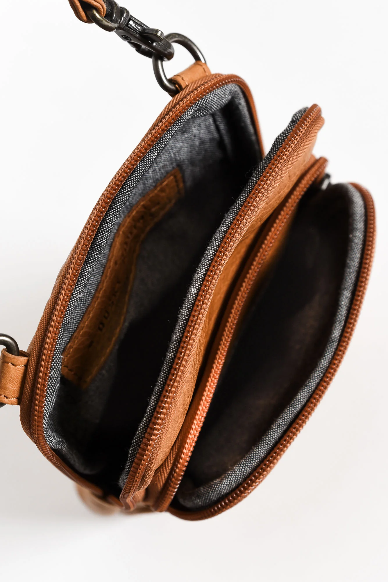 Sophie Tan Leather Crossbody Bag