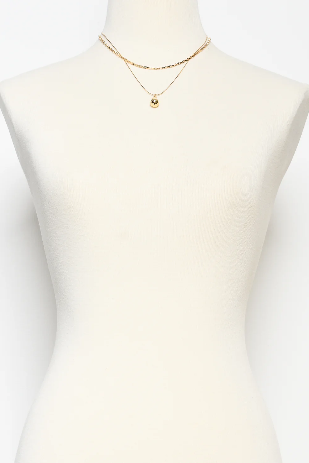 Hazlett Gold Layered Chain Necklace