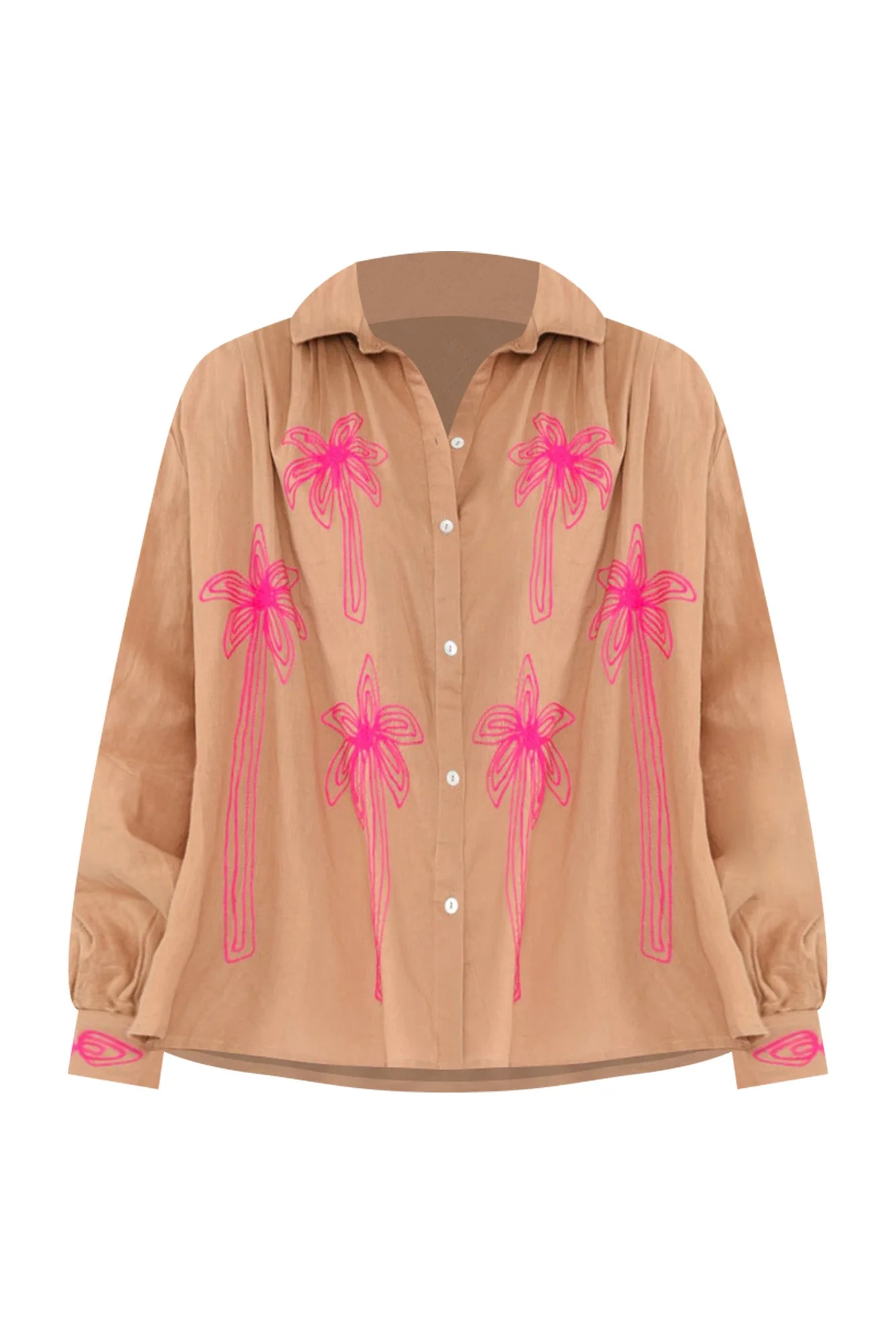 Pam Brown Embroidered Cotton Shirt