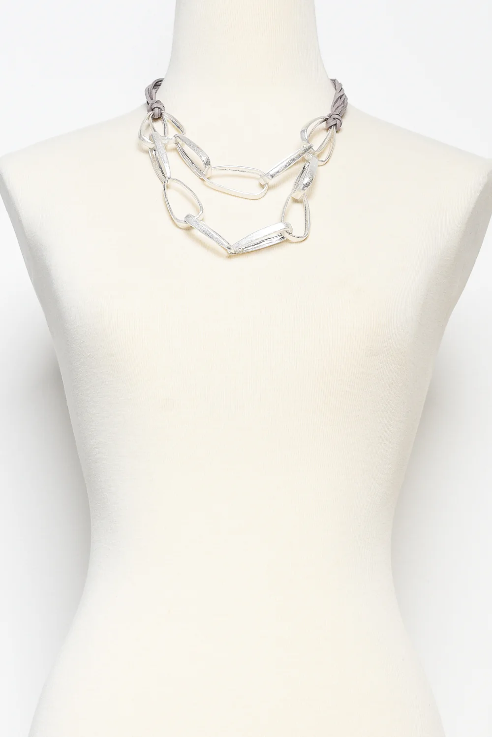 Minka Silver Link Necklace