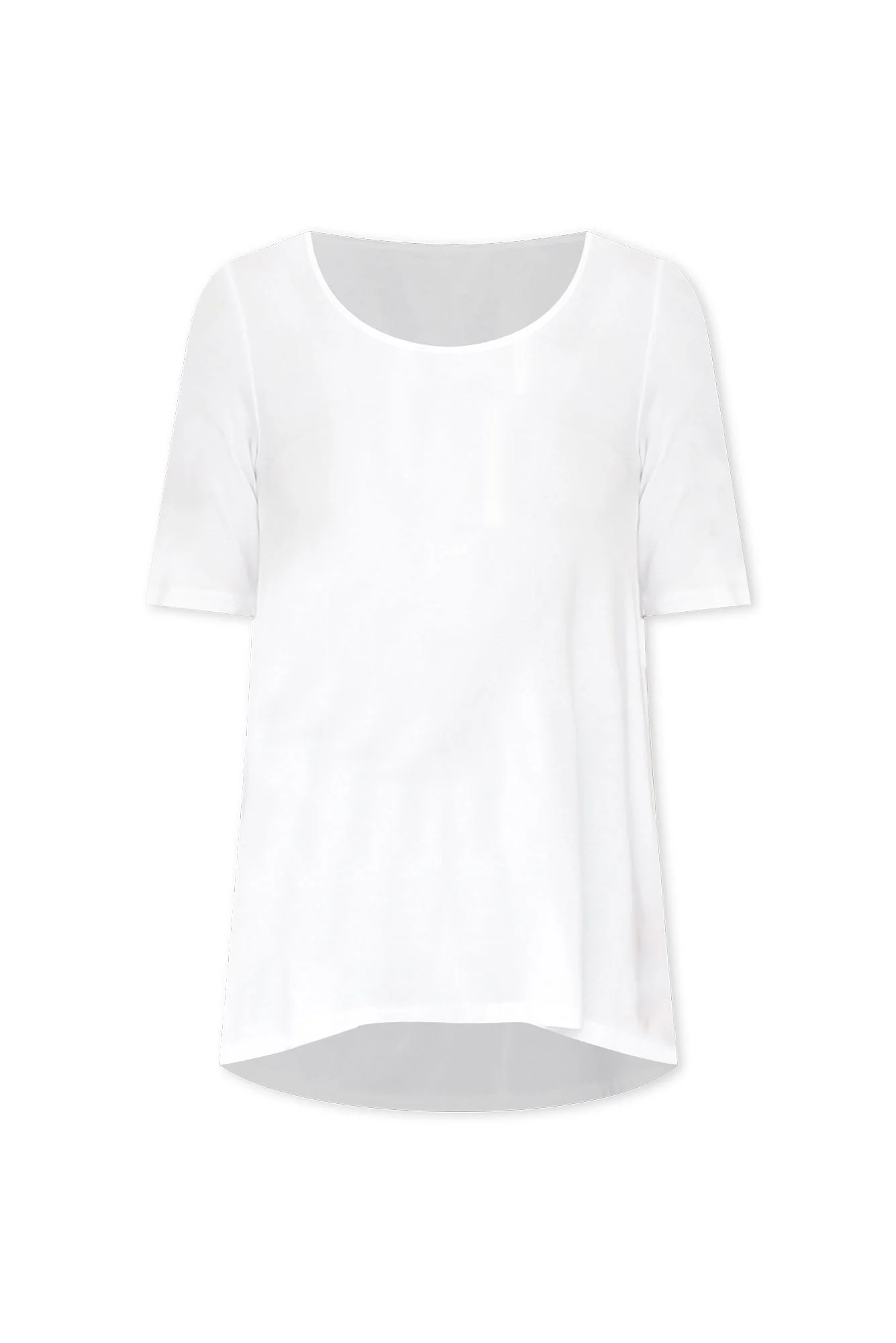 Carter White Bamboo Tunic Top