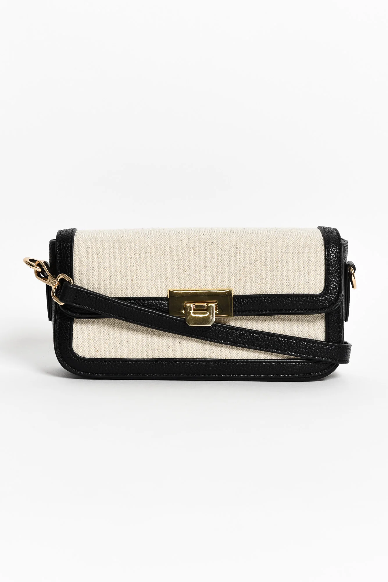 Abel Black Contrast Crossbody Bag