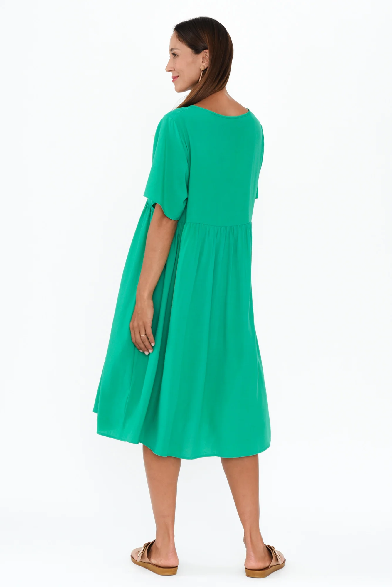 Sharlene Green Midi Dress