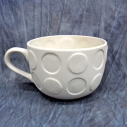 Jumbo Dotted Cappuccino Mug