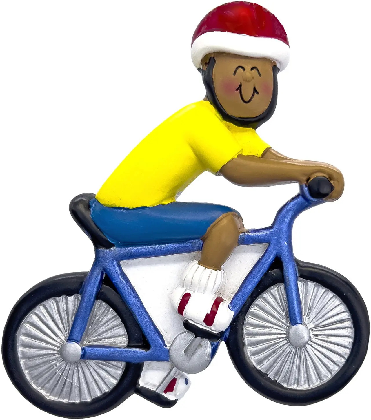 Bicycle Rider: Male, African-American  Ornament