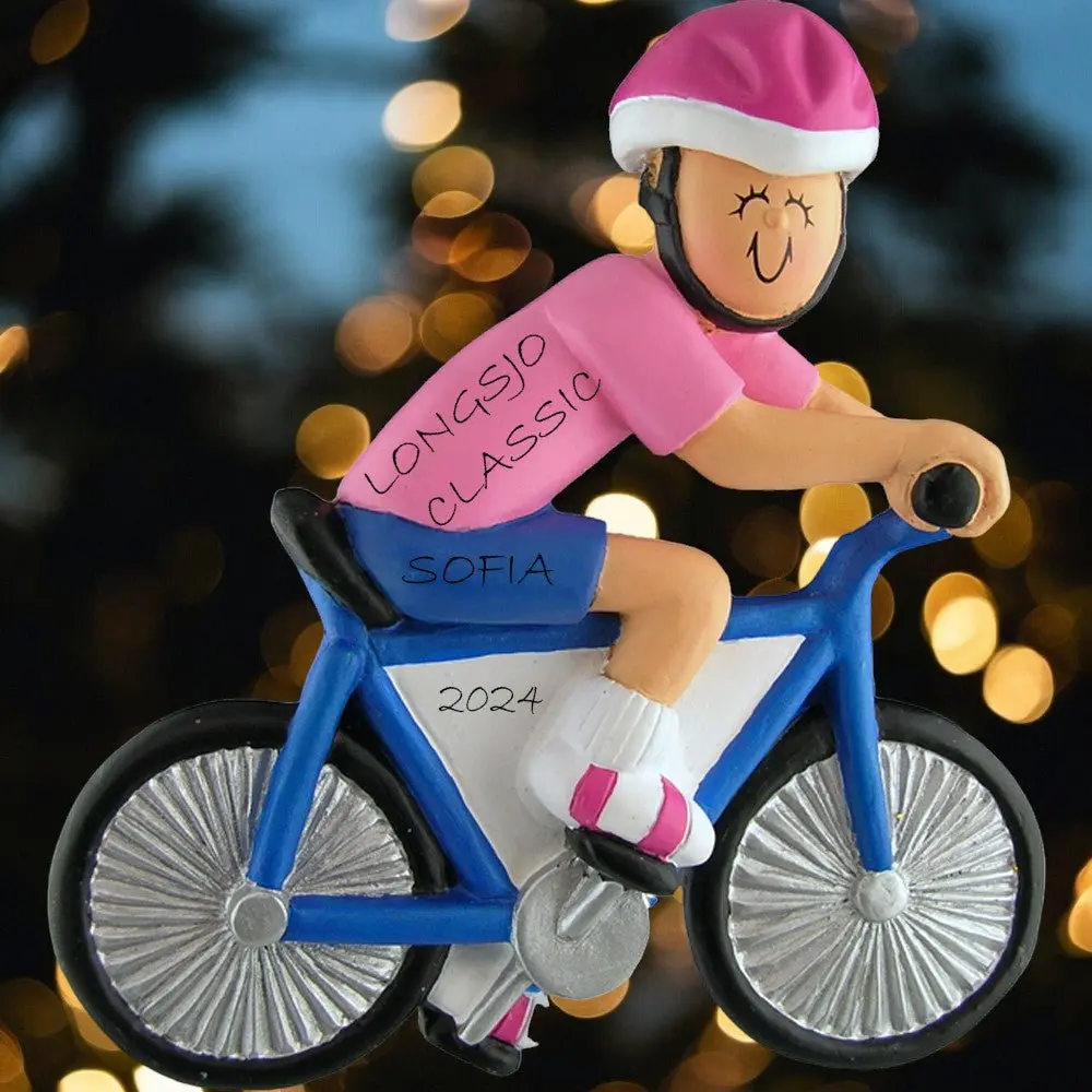 Bicycle Rider: Female  Ornament