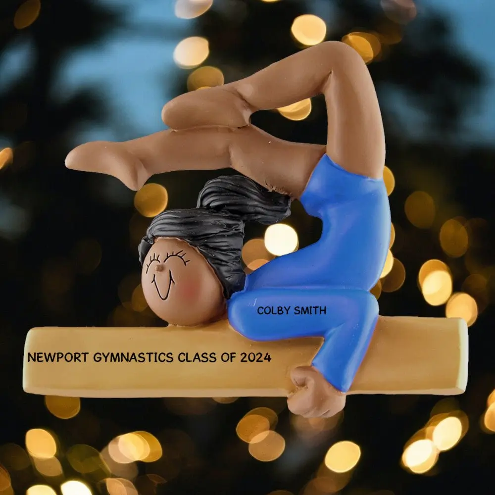 Gymnast: Female, African-American  Ornament