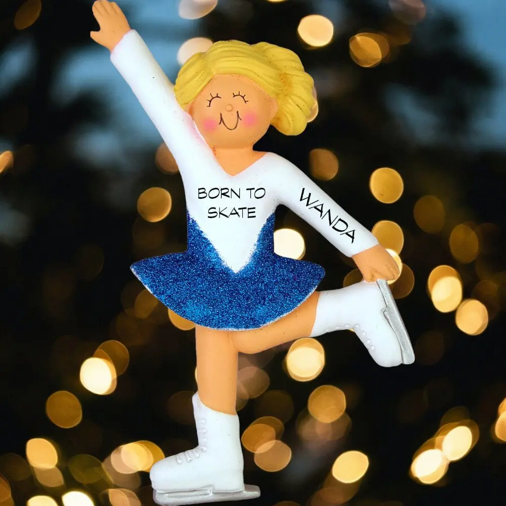 Skater: Female, Blonde  Ornament