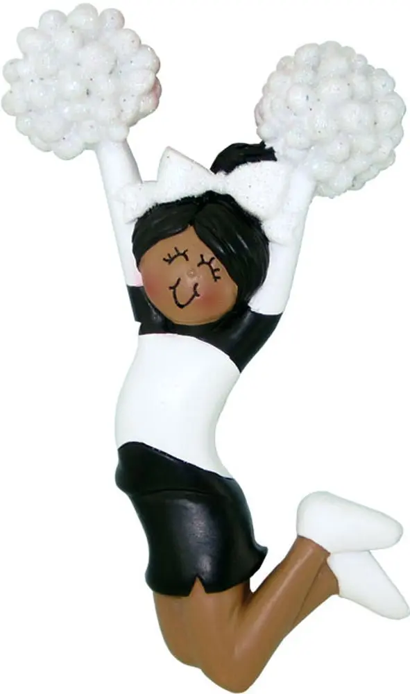 Cheerleader  Ornament with Uniform and Female Figure in Various Styles