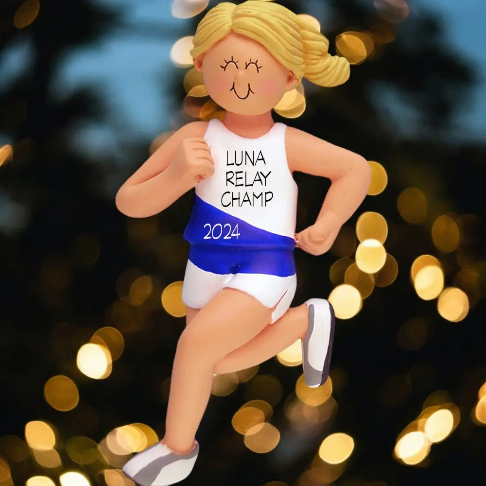 Runner: Female, Blonde  Ornament