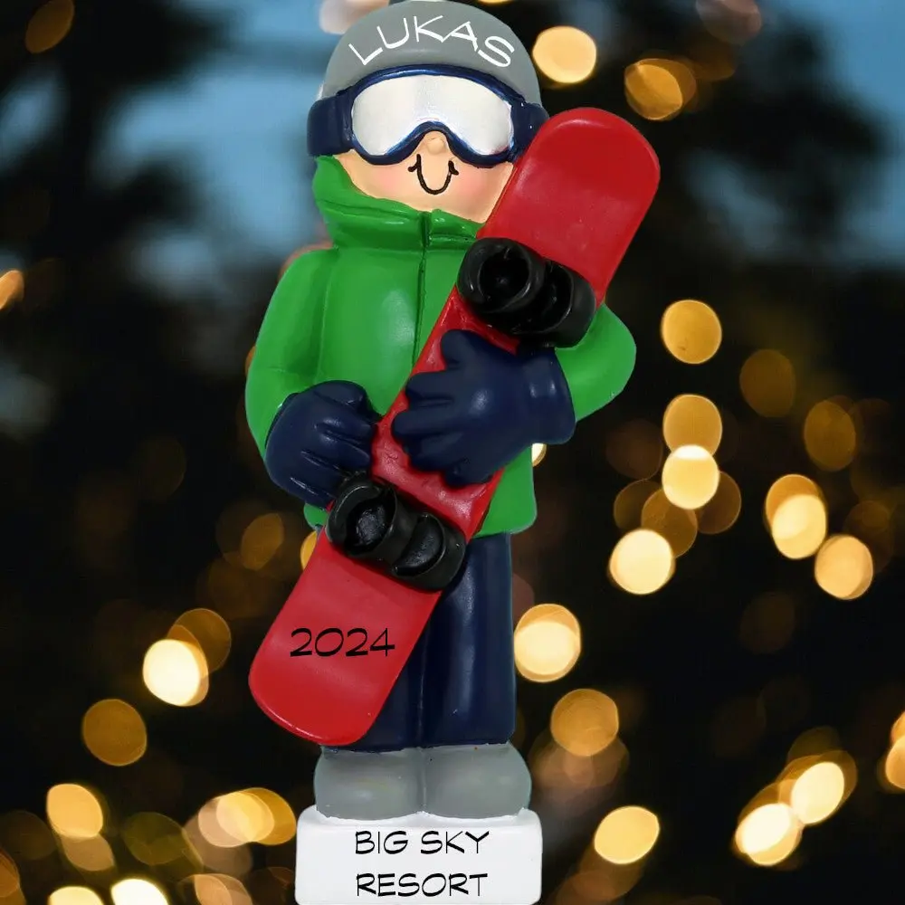 Snowboarder: Male  Ornament