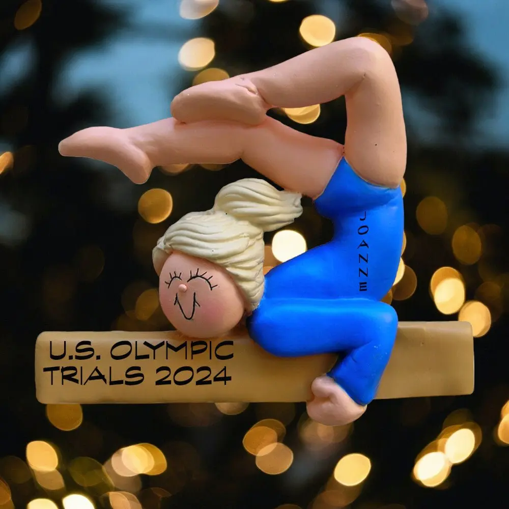 Gymnast: Female, Blonde  Ornament