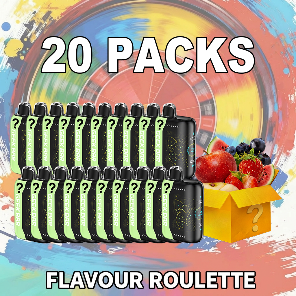 FLAVOUR ROULETTE 20 PACKS Geek Bar Pulse X 25K Puffs