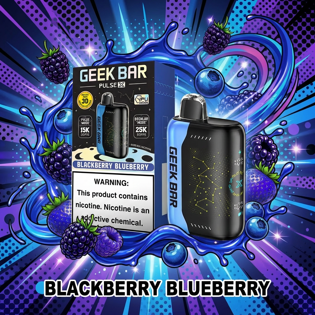 Geek Bar Pulse X 25K Puffs Disposable Blackberry Blueberry