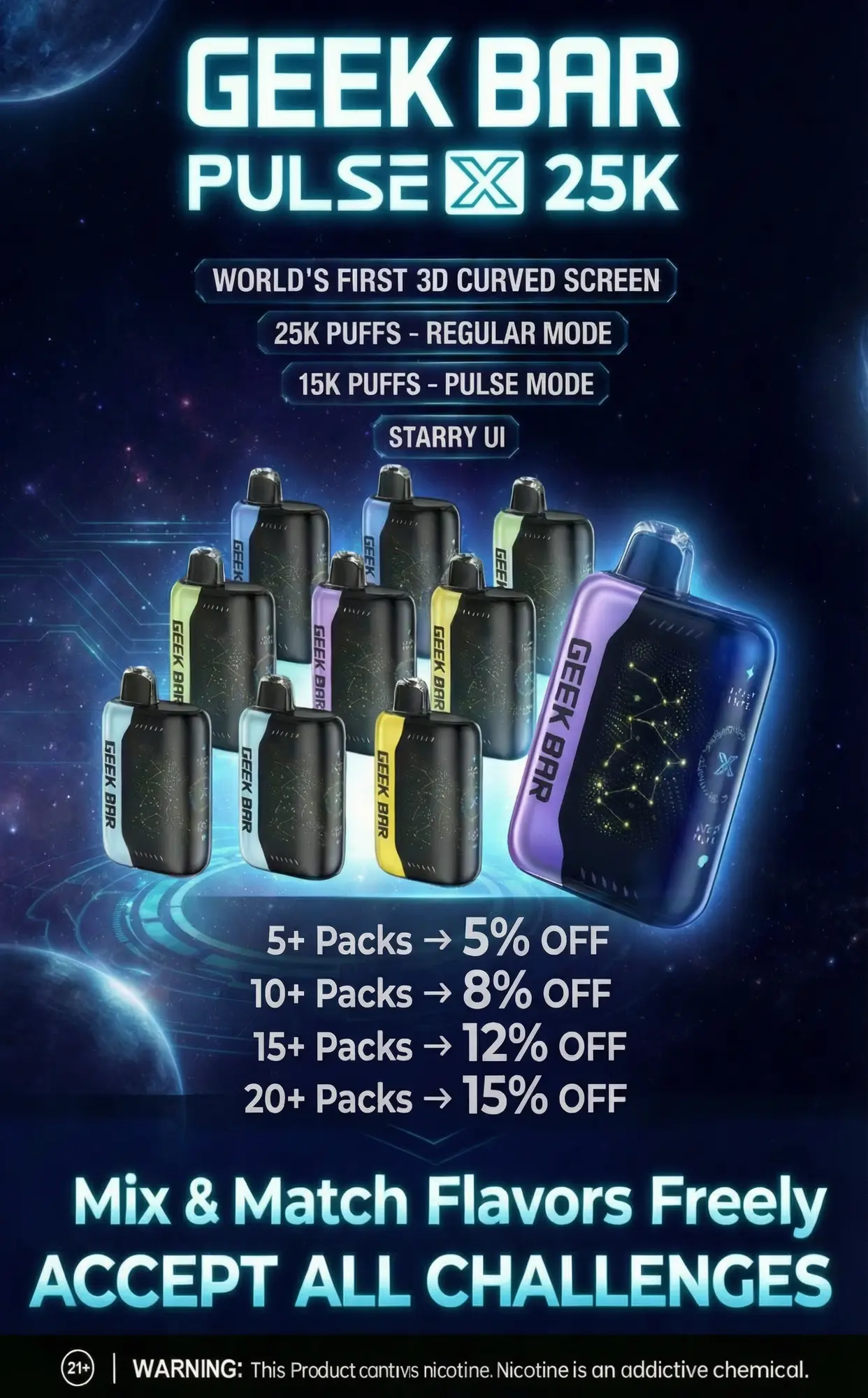 Geek Bar Pulse X 25K discount banner mobile