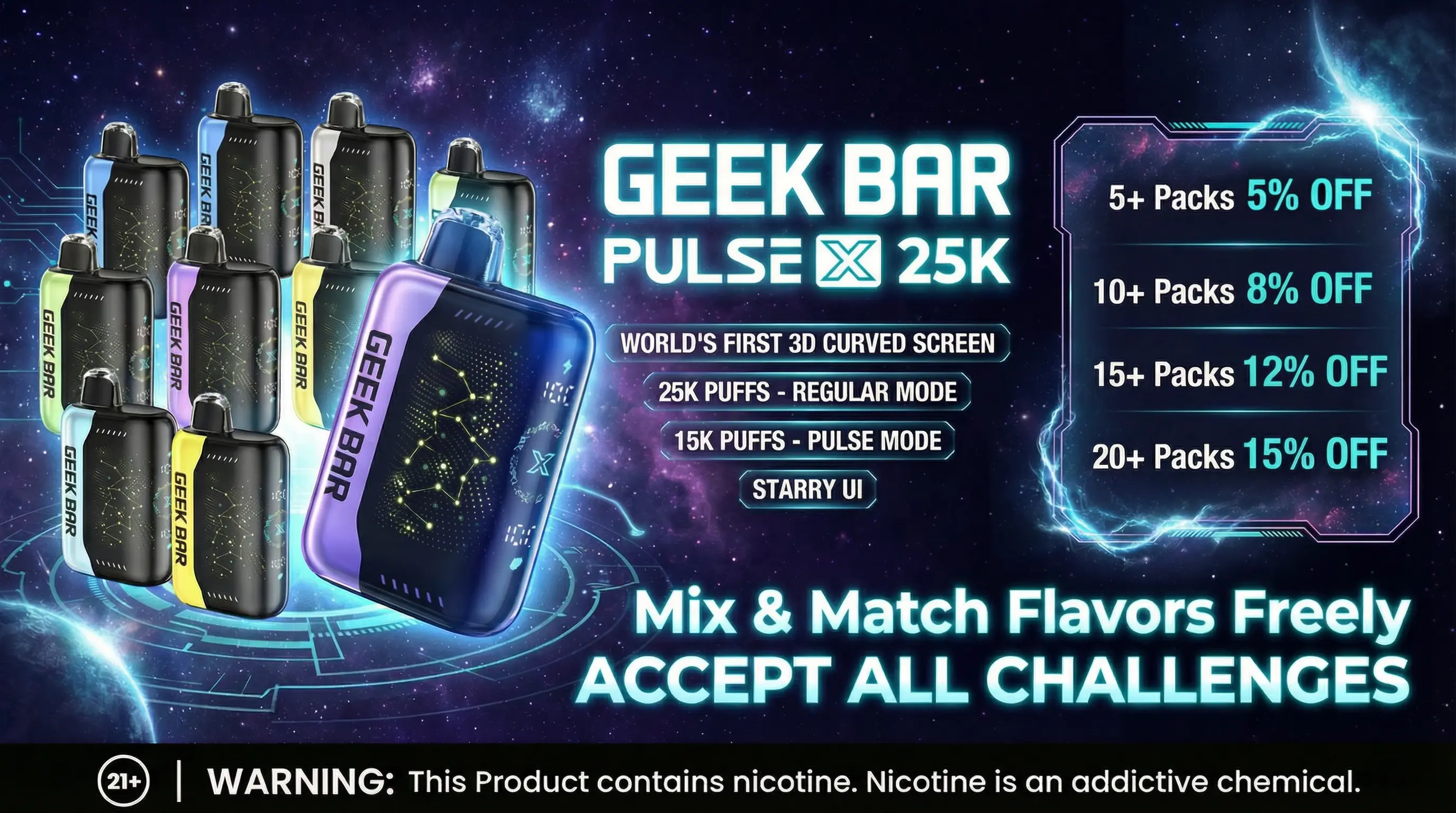 Geek Bar Pulse X 25K discount banner