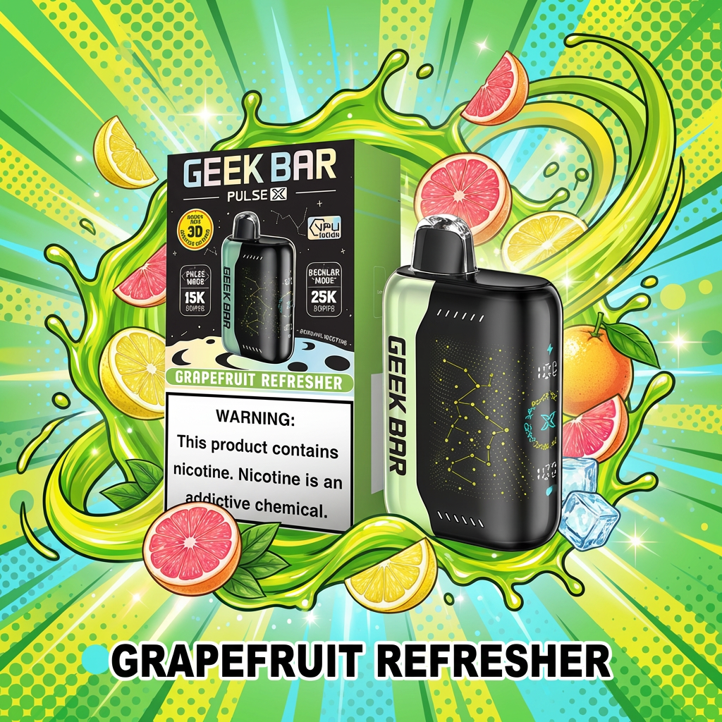 Geek Bar Pulse X 25K Grapefruit Refresher Review: A Zesty Citrus Bomb? - GeekBar Official US Reseller