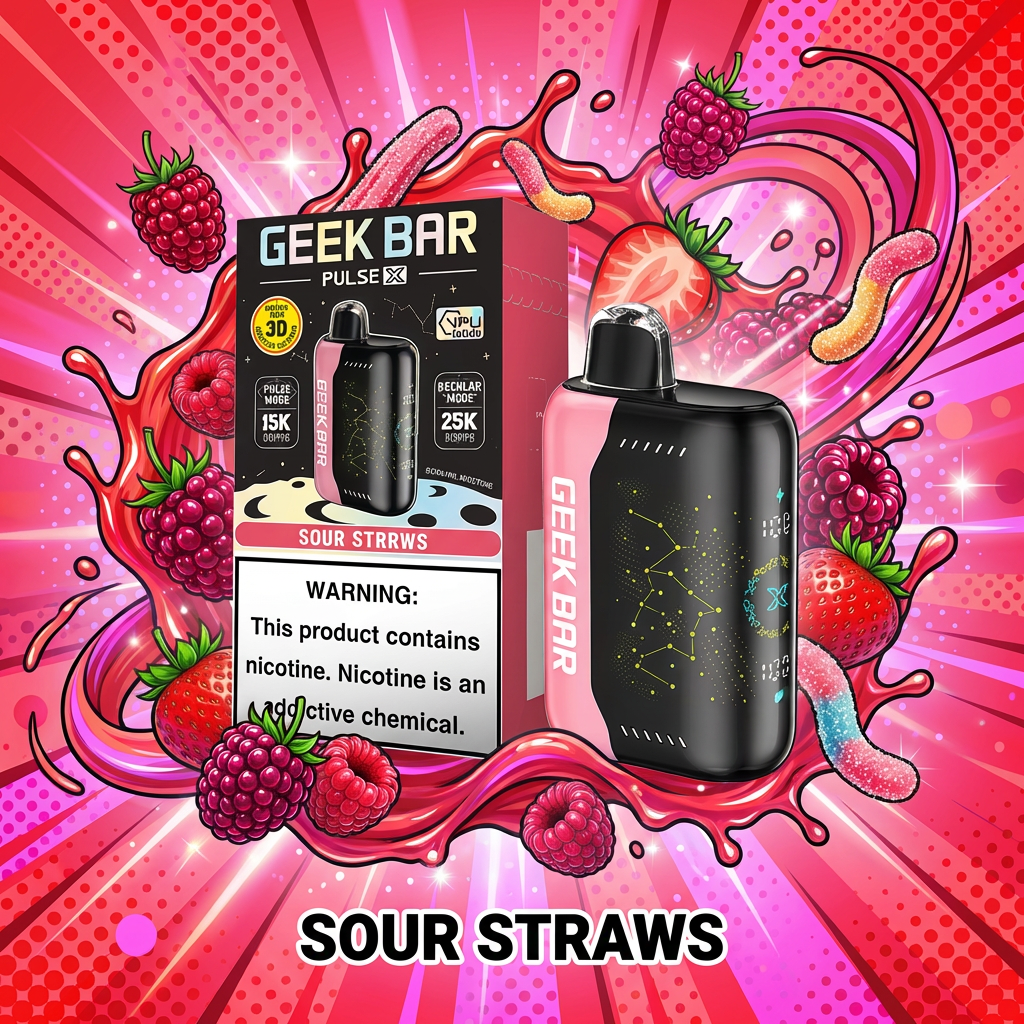 Geek Bar Pulse X 25K Sour Straws Review: The Ultimate Candy Nostalgia? - GeekBar Official US Reseller
