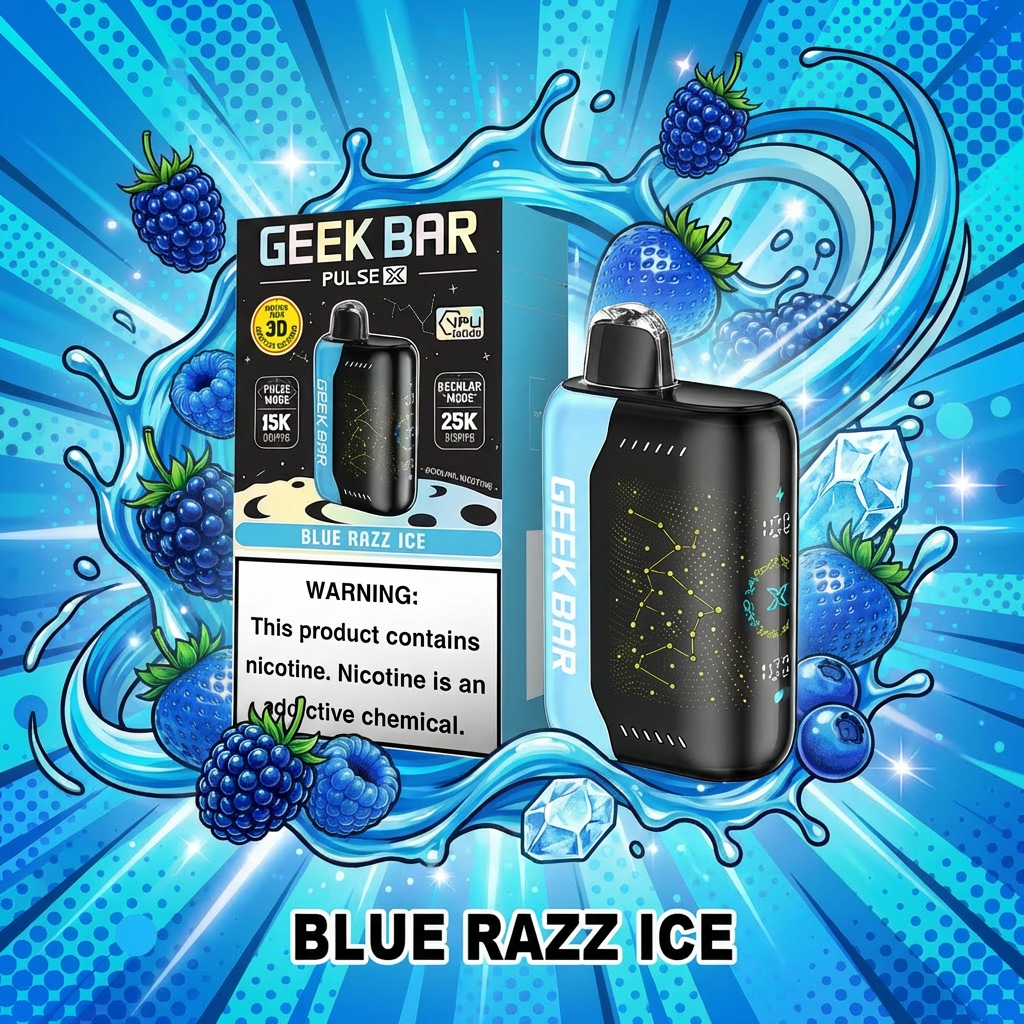 Geek Bar Pulse X 25K Blue Razz Ice Review: The New Gold Standard? - GeekBar Official US Reseller