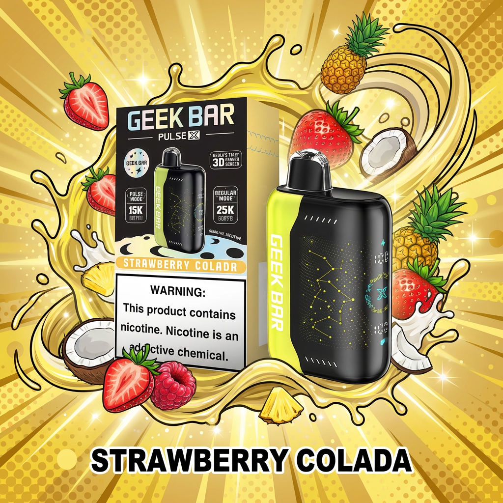 Geek Bar Pulse X 25K Strawberry Colada Review: The Ultimate Tropical Vape? - GeekBar Official US Reseller