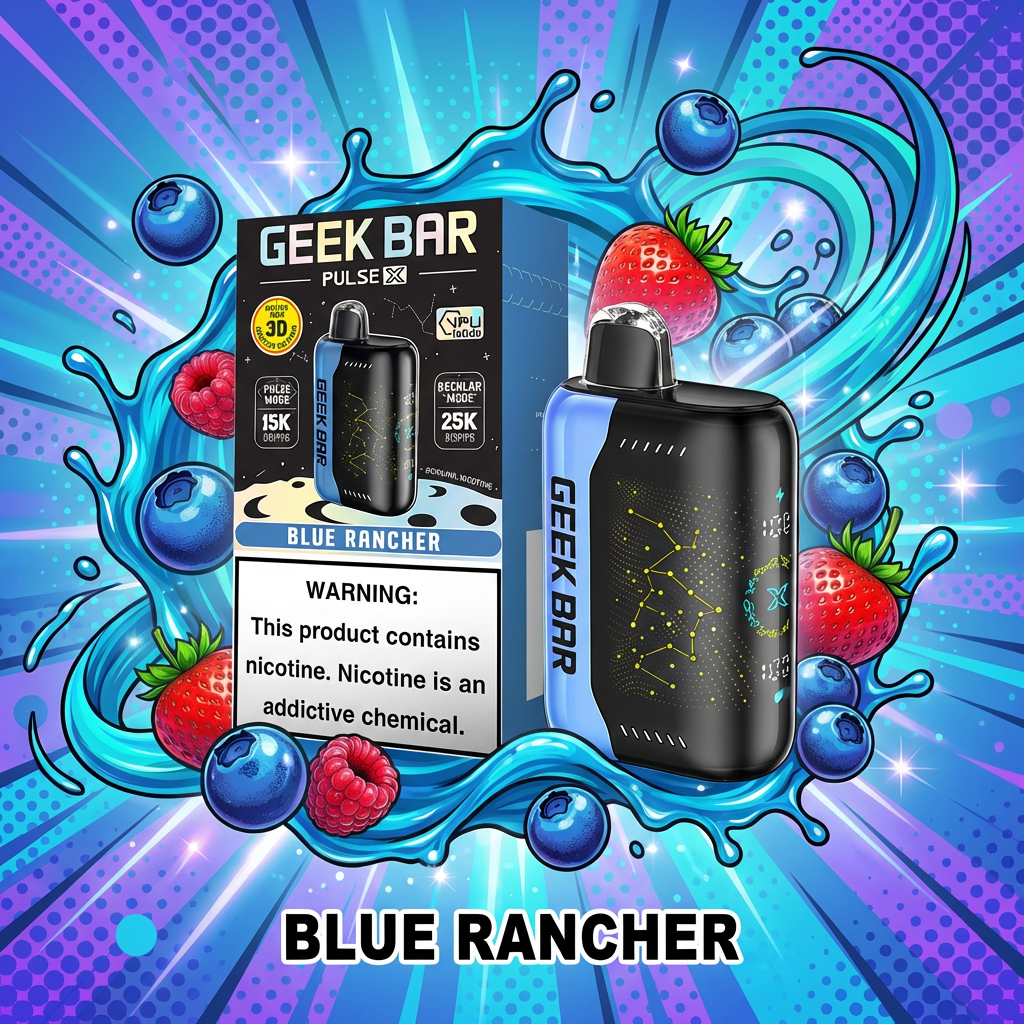 Geek Bar Pulse X 25K Blue Rancher Review: The Ultimate Nostalgia Vape? - GeekBar Official US Reseller