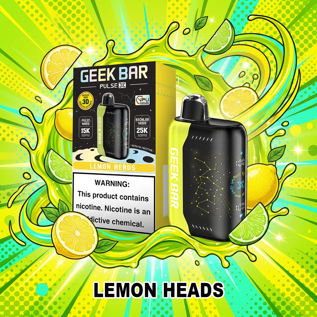 Geek Bar Pulse X 25K Lemon Heads Review: A Sour Candy Shock? - GeekBar Official US Reseller