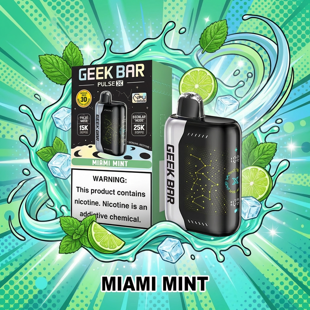 Geek Bar Pulse X 25K Miami Mint Review: The King of All Mints? - GeekBar Official US Reseller