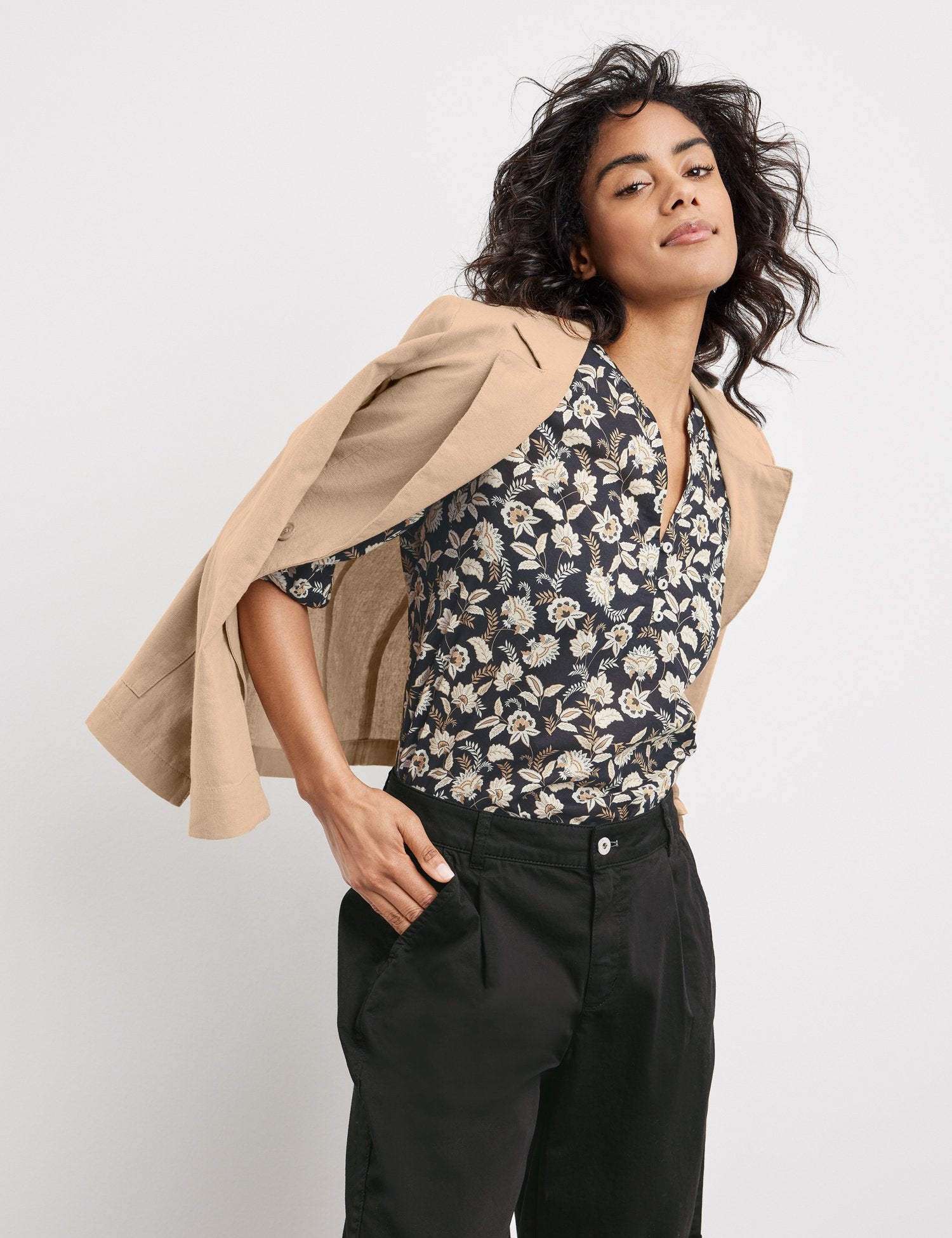 Jacke aus Leinenmischgewebe - GERRY WEBER OUTLET