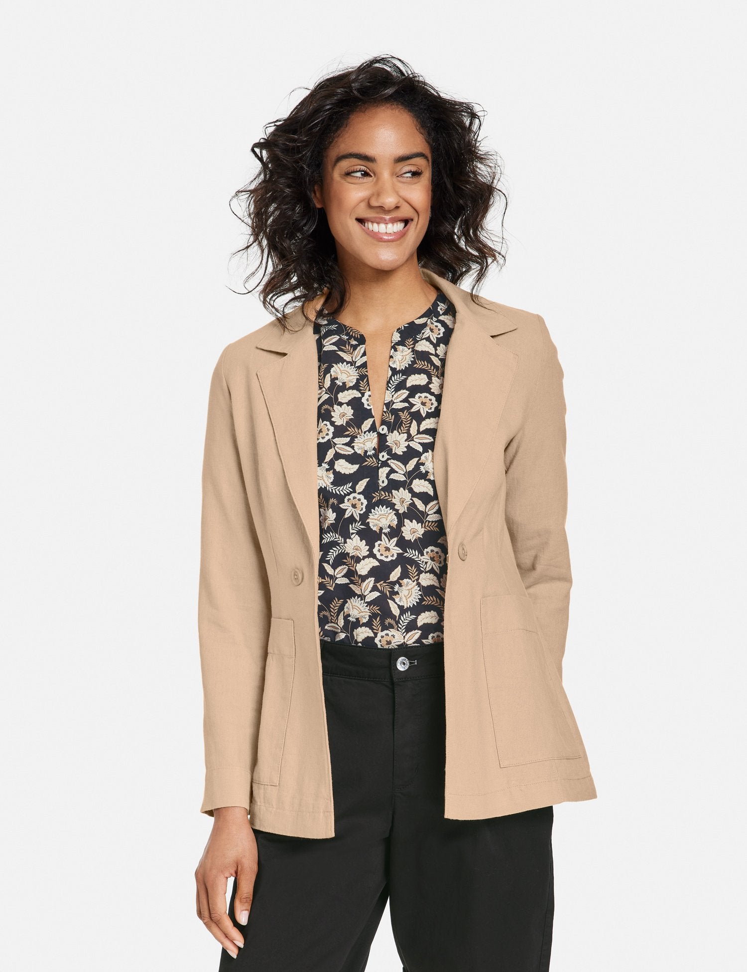 Jacke aus Leinenmischgewebe - GERRY WEBER OUTLET