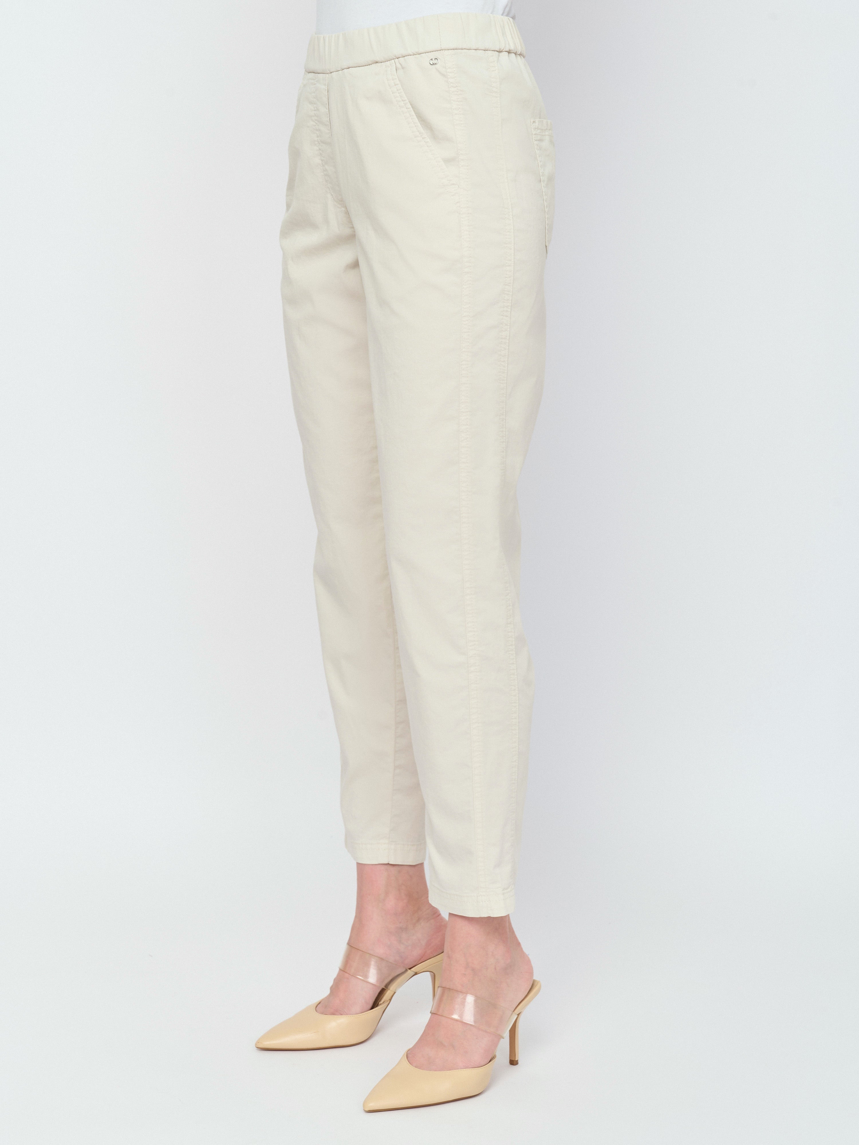 Baumwollhose zum Hineinschlüpfen – Beige - GERRY WEBER OUTLET