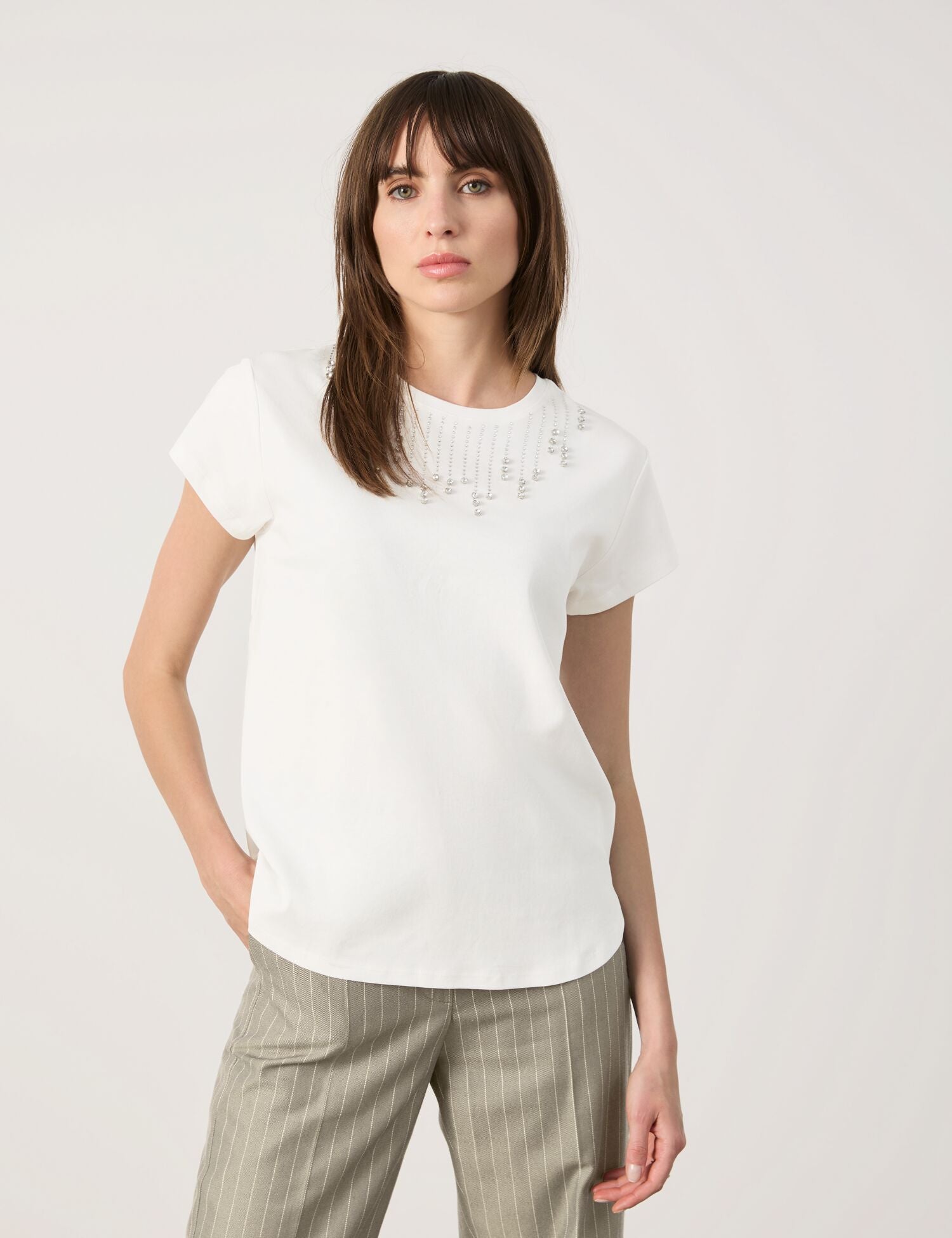 Oberteil mit applizierten Strasssteinen - GERRY WEBER OUTLET