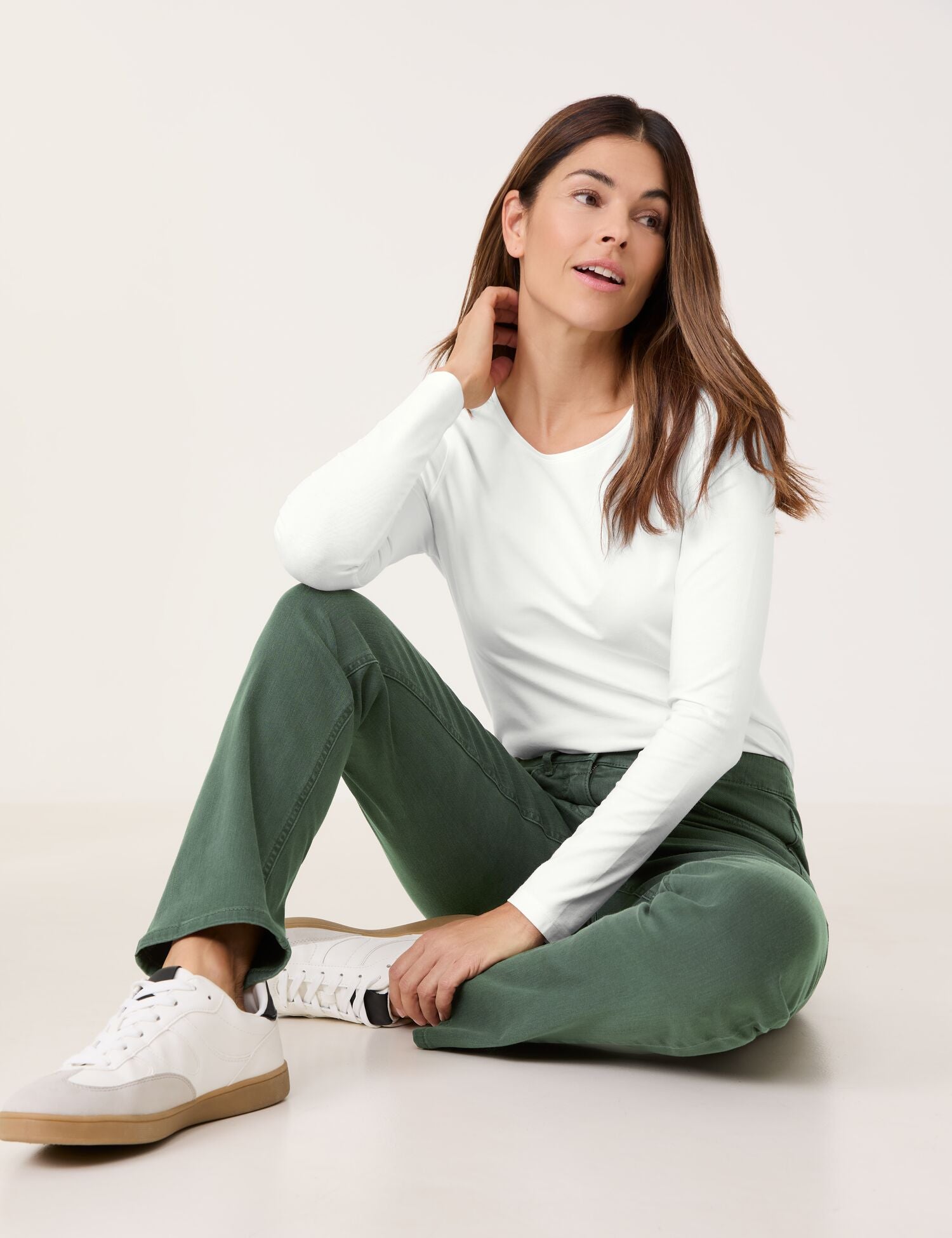 Best4Me Jeans — Khaki - GERRY WEBER OUTLET