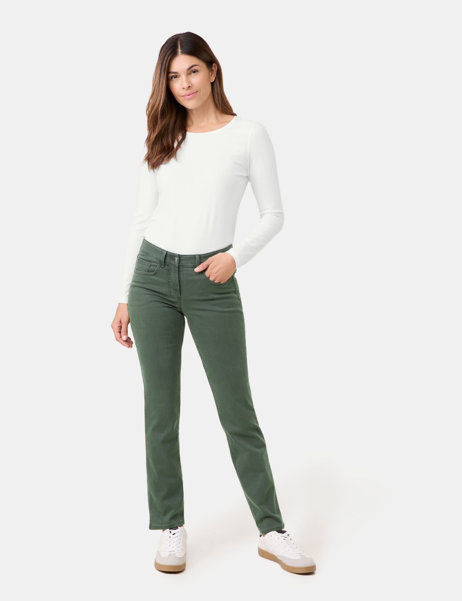 Best4Me Jeans — Khaki - GERRY WEBER OUTLET