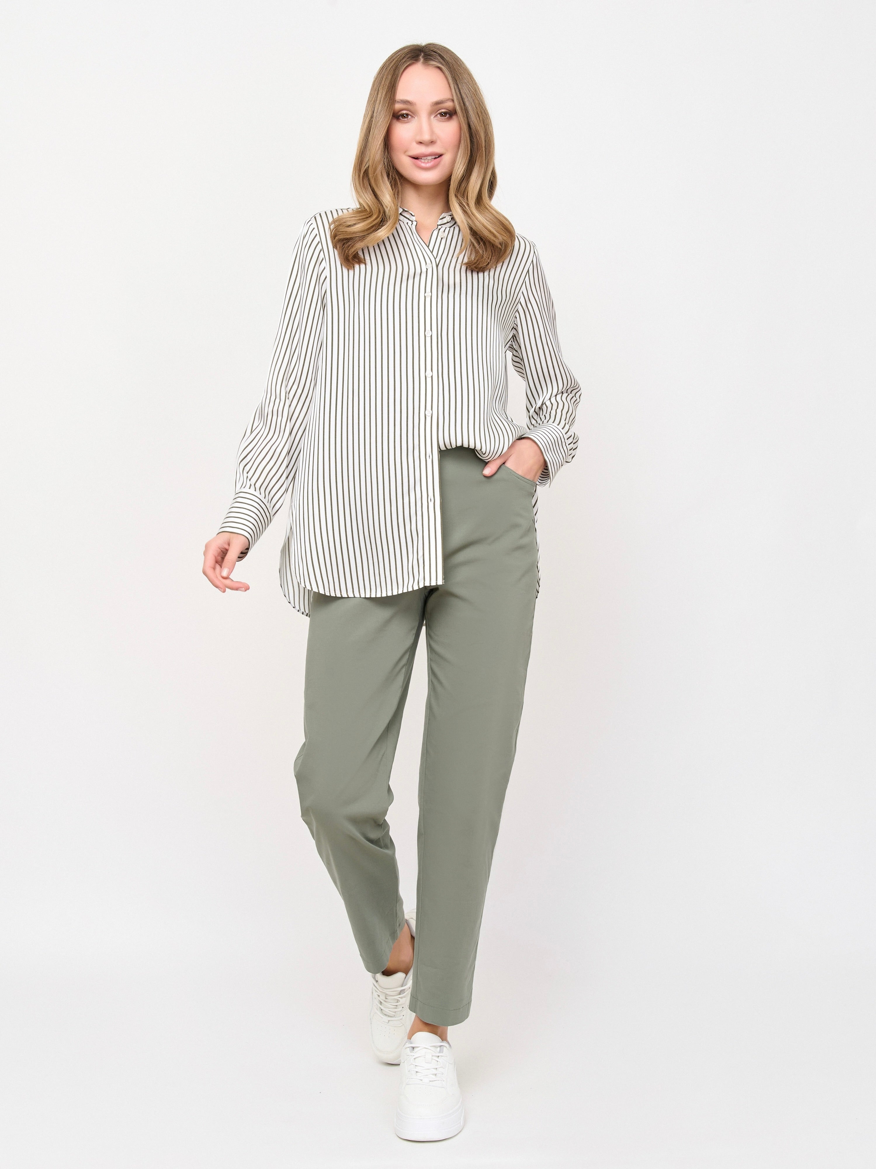 Bluse mit Satin-Finish - GERRY WEBER OUTLET